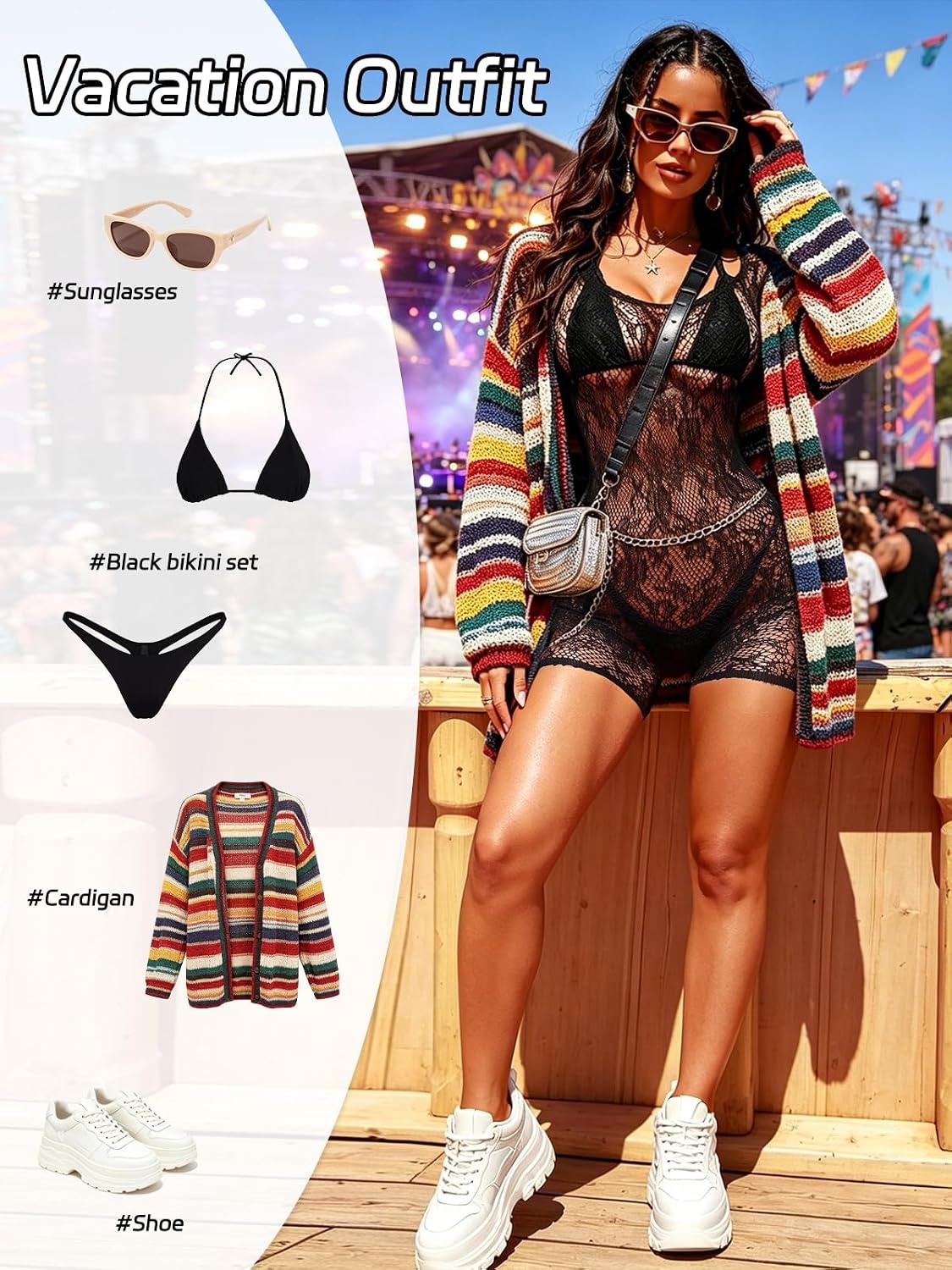 image:imageBuitifo Woman Bodysuit Body Stocking Shirt Top Babydoll Lingerie Nylon NightwearFishnet TightsSee Through LingerieRave OutfitsOne Size Fits 80150lbBlackt2