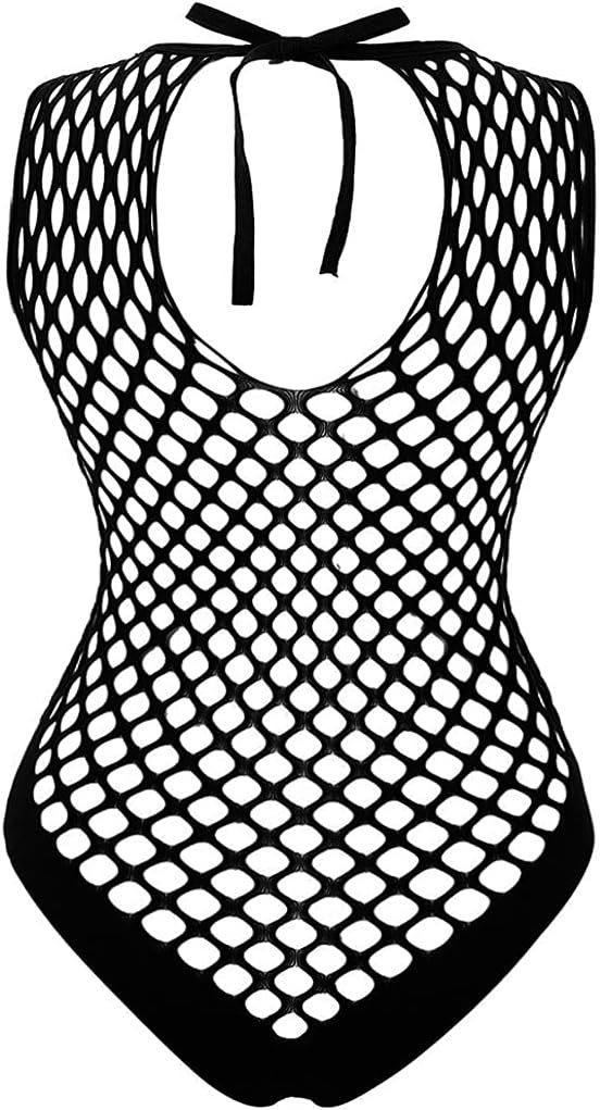 image:imageBuitifo Women Sexy Bodysuit Lingerie Mesh Teddy Nightwear Fishnet Top One Piece Babydoll Nylon Body Stockings One Size Fits 70145 lbsBlack B5