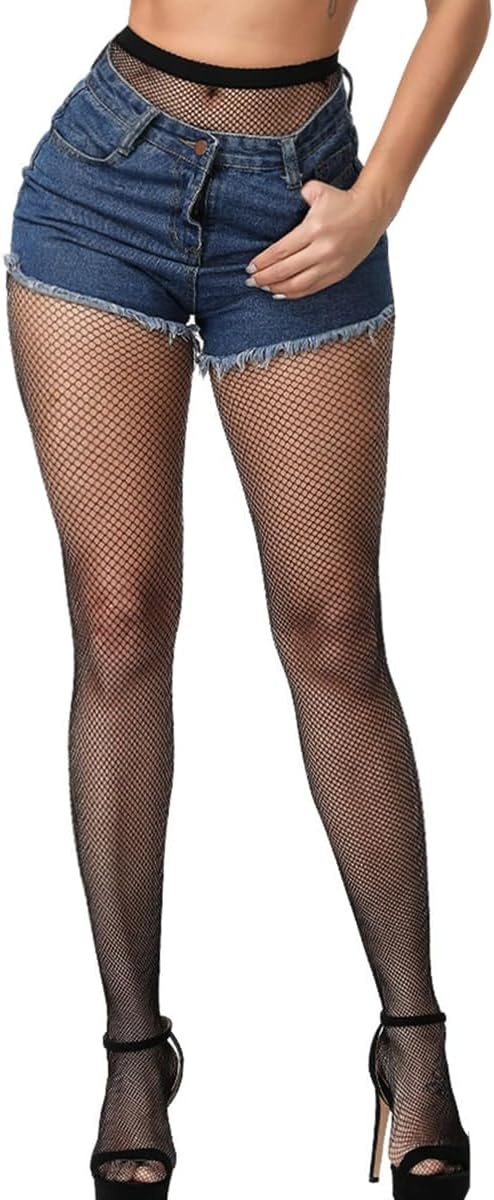 image:imageBuitifo Women Sexy Tights Fishnet Stockings Thigh High Pantyhose LeggingsBlack XWM