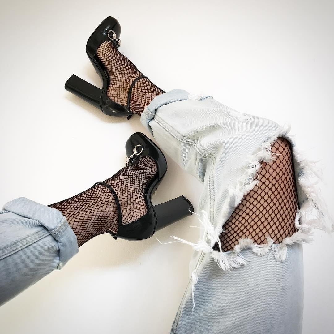 image:imageBuitifo Women Sexy Tights Fishnet Stockings Thigh High Pantyhose LeggingsBlack XWM